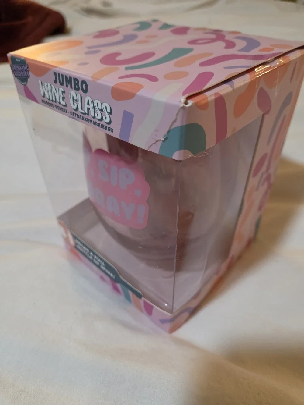 Jumbo Wine Glass - Pink 
